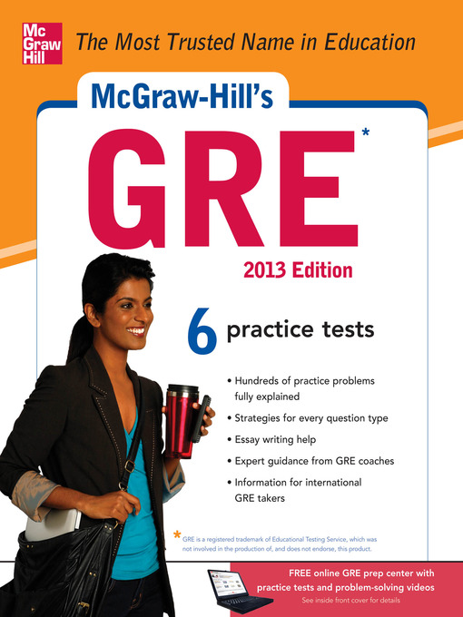 Title details for McGraw-Hill's GRE, 2013 Edition by Steven W. Dulan - Available